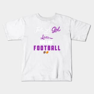 Just A Girl Who Loves Dallas Football Kids T-Shirt